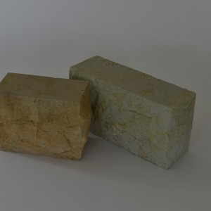 Säulen- und Bossensteine aus Sandstein
